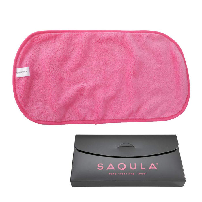 Squla Japan Cleansing Towel Makeup Remover Face Wash Towel (Pink) - Seen On Tv