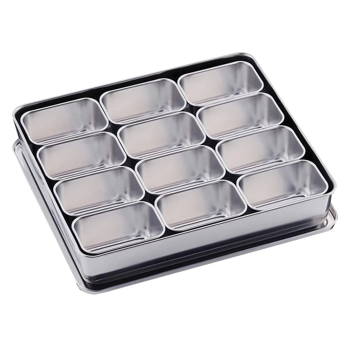 Clover Stainless Steel Yakumi Seasoning Container 12 Compartments