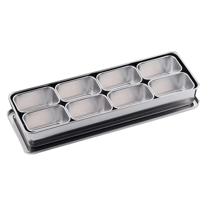 Clover Stainless Steel Yakumi Seasoning Container 8 Compartments