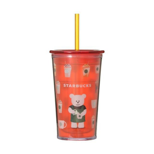 Cold Cup Tumbler Bear Star Red 355ml Japan With Love