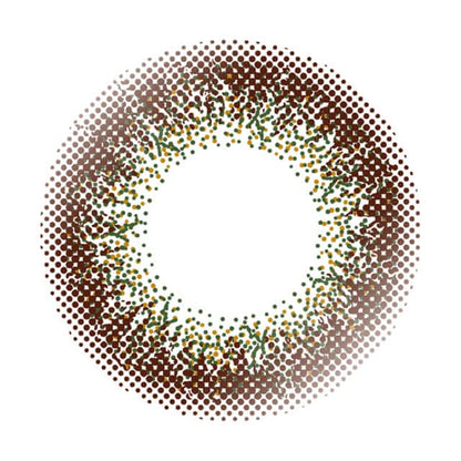 Envie Color Contacts 1 Box 30 Pcs Olive Brown -2.00 No Prescription 1Day 14.0Mm Japan