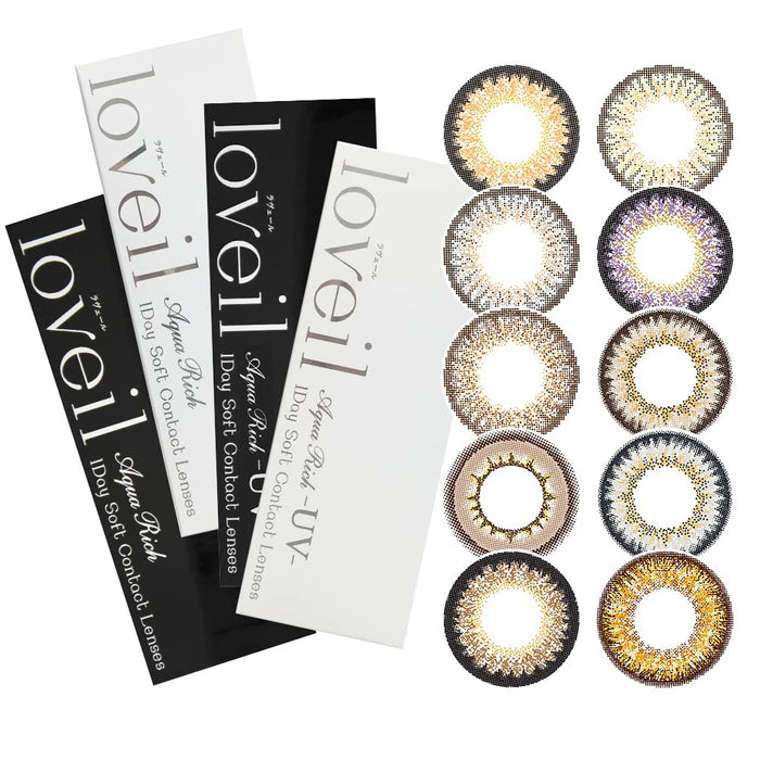Loveil Color Contacts Lavert One Day -07.00 Pwr Violet Glare (10 Per Box) Japan