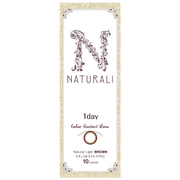 Naturali Color Contacts One Day Natural Light Brown 10Ct Dia14.2Pwr-1.25 Japan