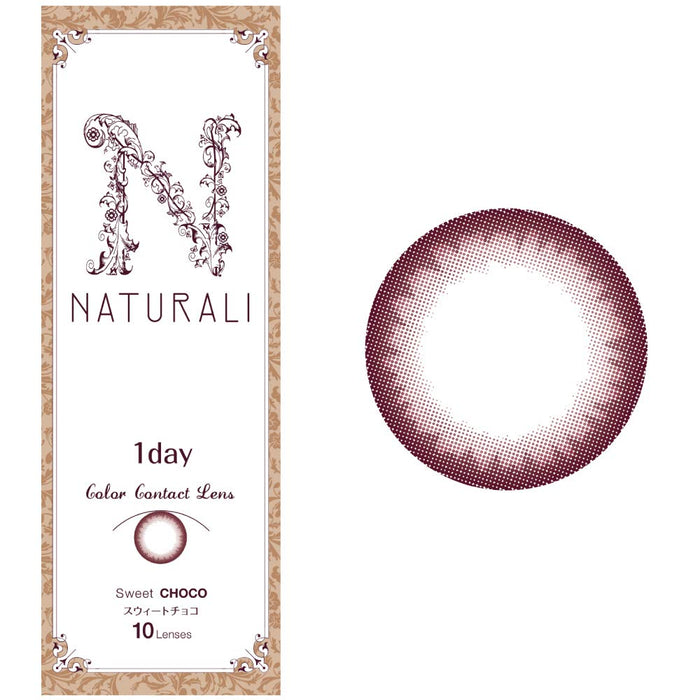 Naturali Color Contacts Japan Sweet Chocolate 1 Day 10 Pcs Dia 14.2 Pwr 1.00