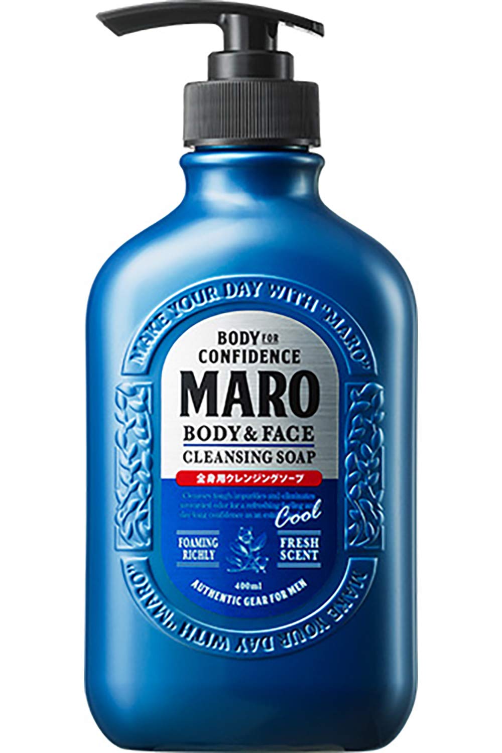 Maro Body Soap 400Ml Men'S Herbal Citrus Fragrance - Cool Japan