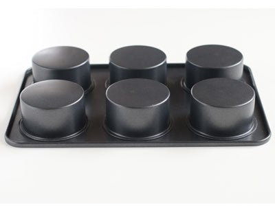 Cotta Original Muffin Mold 6Pcs Gray Japan 26X17.5X3.5Cm 85667