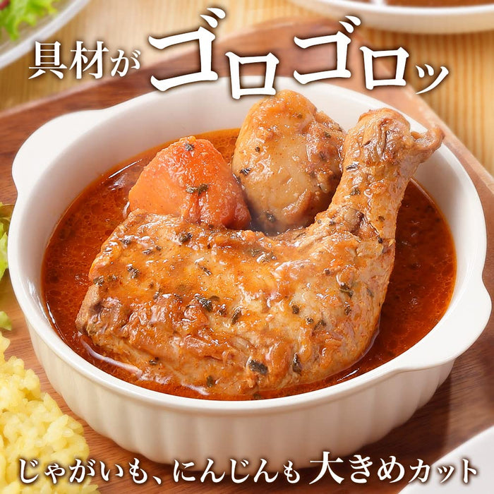 来自北方的礼物：日式咖喱炖汤（中辣）4 餐套餐 - 整只鸡腿