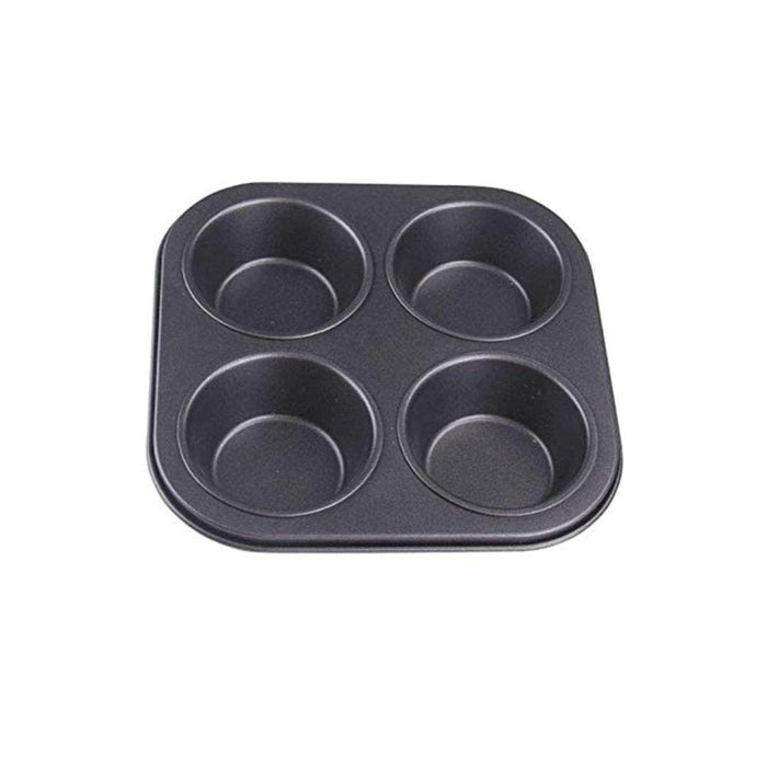 Cz-Ing Japan 4-Cavity Non-Stick Carbon Steel Muffin Pan Muffin Pancake Baking Mold Tray Pot Kitchen