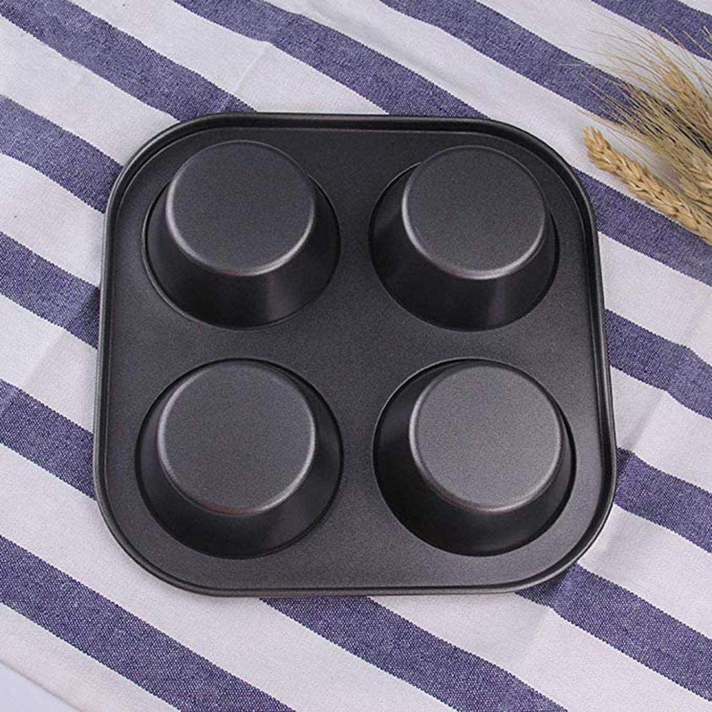 Cz-Ing Japan 4-Cavity Non-Stick Carbon Steel Muffin Pan Muffin Pancake Baking Mold Tray Pot Kitchen