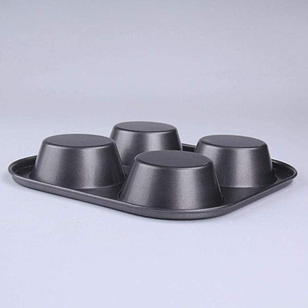Cz-Ing Japan 4-Cavity Non-Stick Carbon Steel Muffin Pan Muffin Pancake Baking Mold Tray Pot Kitchen
