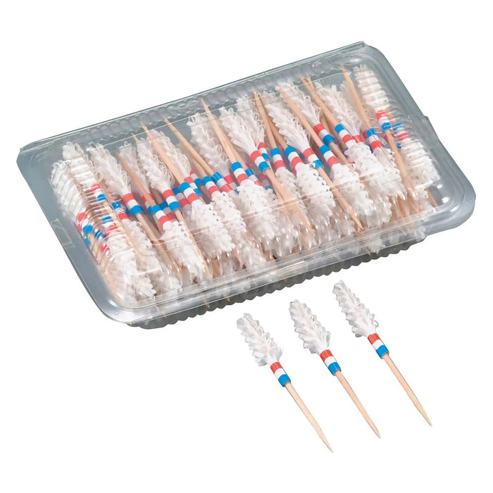 100 Count Wood Food Picks From Daikoku Industry Japan