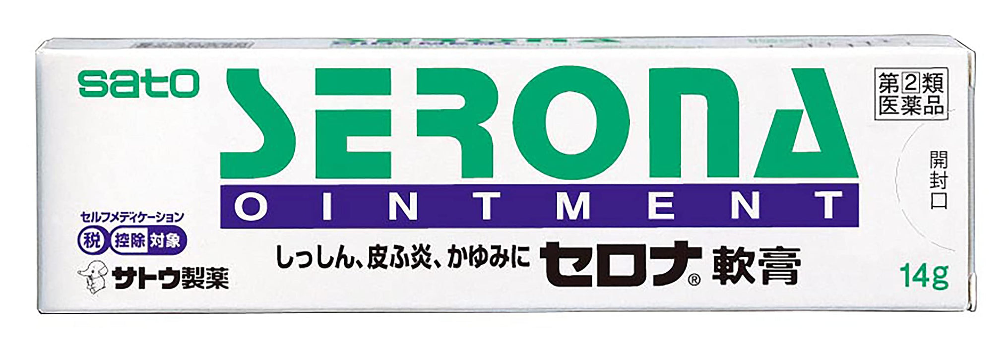 Sato Pharmaceutical Serona Ointment 14G Japan Self-Medication Tax System
