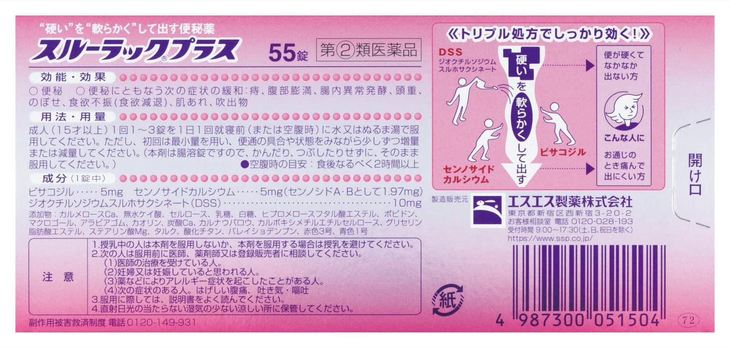 Through Rack Plus 55 片【指定 2 種藥品】日本