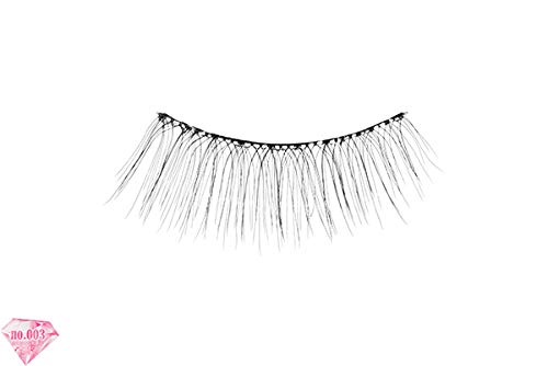 5 Pairs Diamond Rush No.003 Upper Eyelash Extensions For Natural Look - Made In Japan