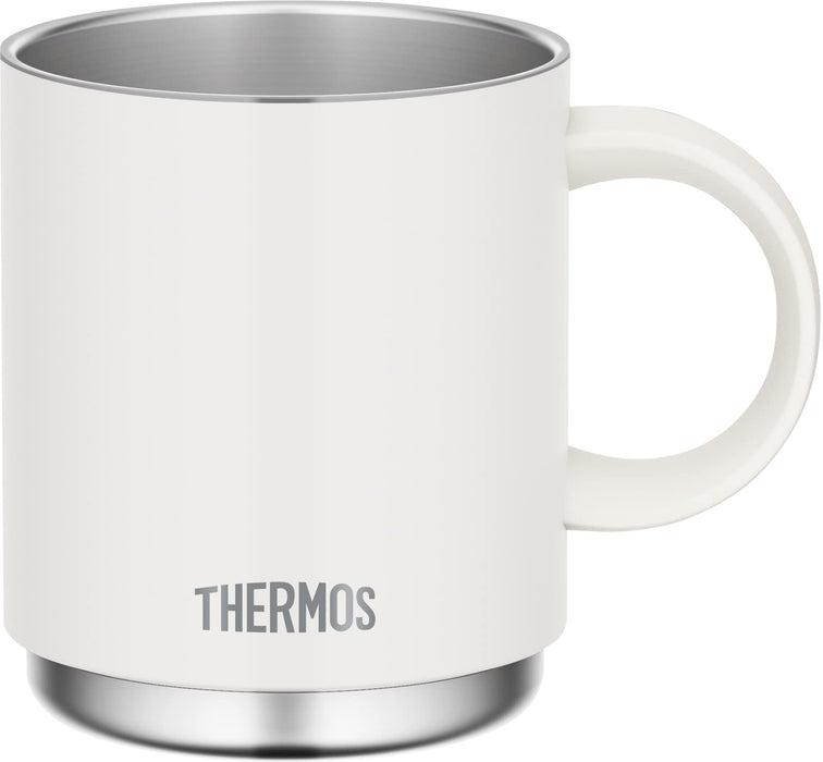 Thermos JDS-350 WH Vacuum Insulated Mug 350ml White Dishwasher Compatible