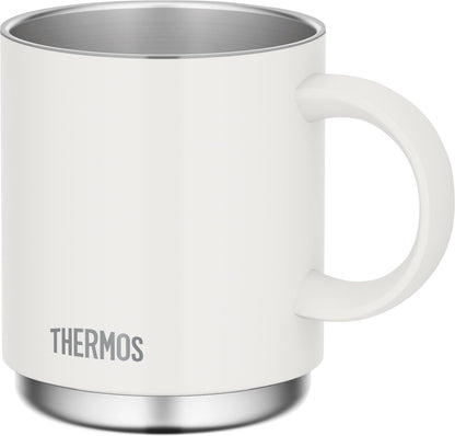 Thermos JDS-350 WH Vacuum Insulated Mug 350ml White Dishwasher Compatible