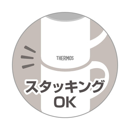 Thermos JDS-350 WH Vacuum Insulated Mug 350ml White Dishwasher Compatible