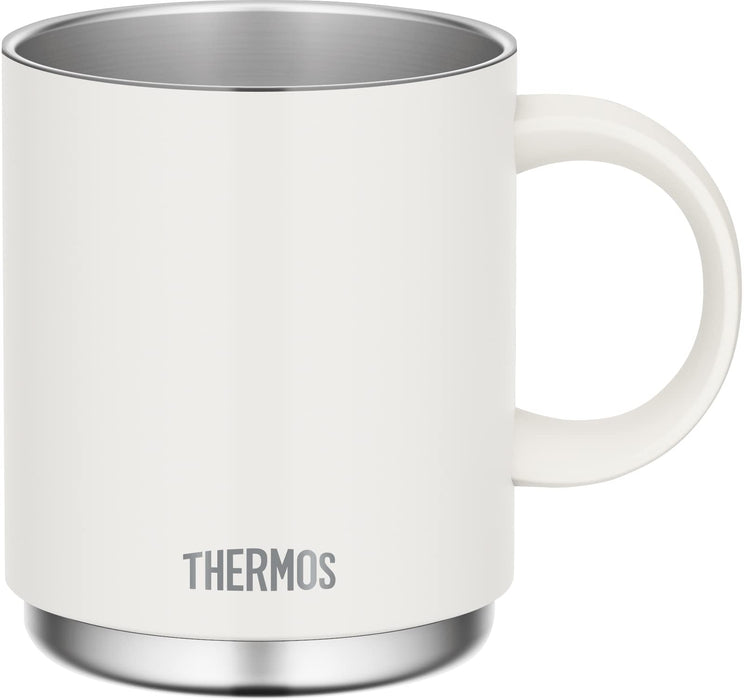 Thermos JDS-450 WH White Vacuum Insulated Mug 450ml Dishwasher Compatible