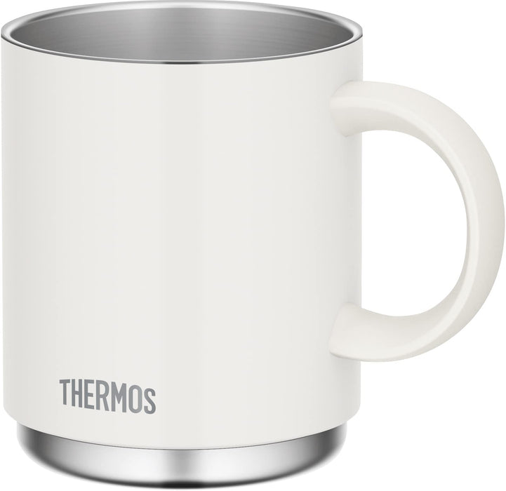 Thermos JDS-450 WH White Vacuum Insulated Mug 450ml Dishwasher Compatible