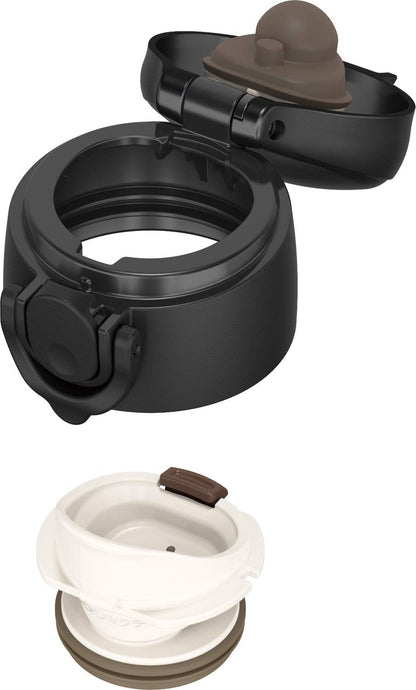 Thermos 500Ml Black Vacuum Insulated Water Bottle Jok-500 Bk - Dishwasher Compatible - Made In Japan