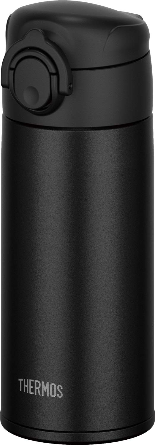 Thermos Vacuum Insulated Black Water Bottle 350ml-Dishwasher Safe