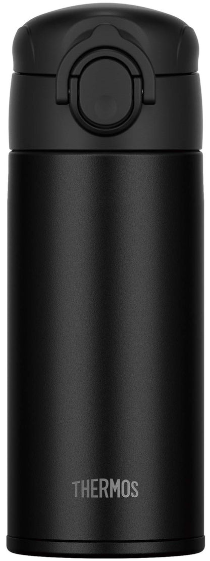 Thermos Vacuum Insulated Black Water Bottle 350ml-Dishwasher Safe