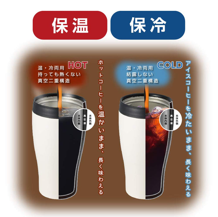 Doshisha Vacuum Insulated Direct Drip Tumbler Mug W/Lid 360Ml Japan Black - Cbct400Bk