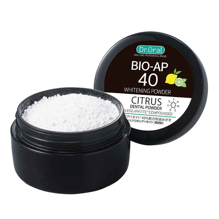 Dr. Oral Whitening Powder Citrus Contains 40% Eggshell Apatite 25g - Japanese Tooth Whitening Powder