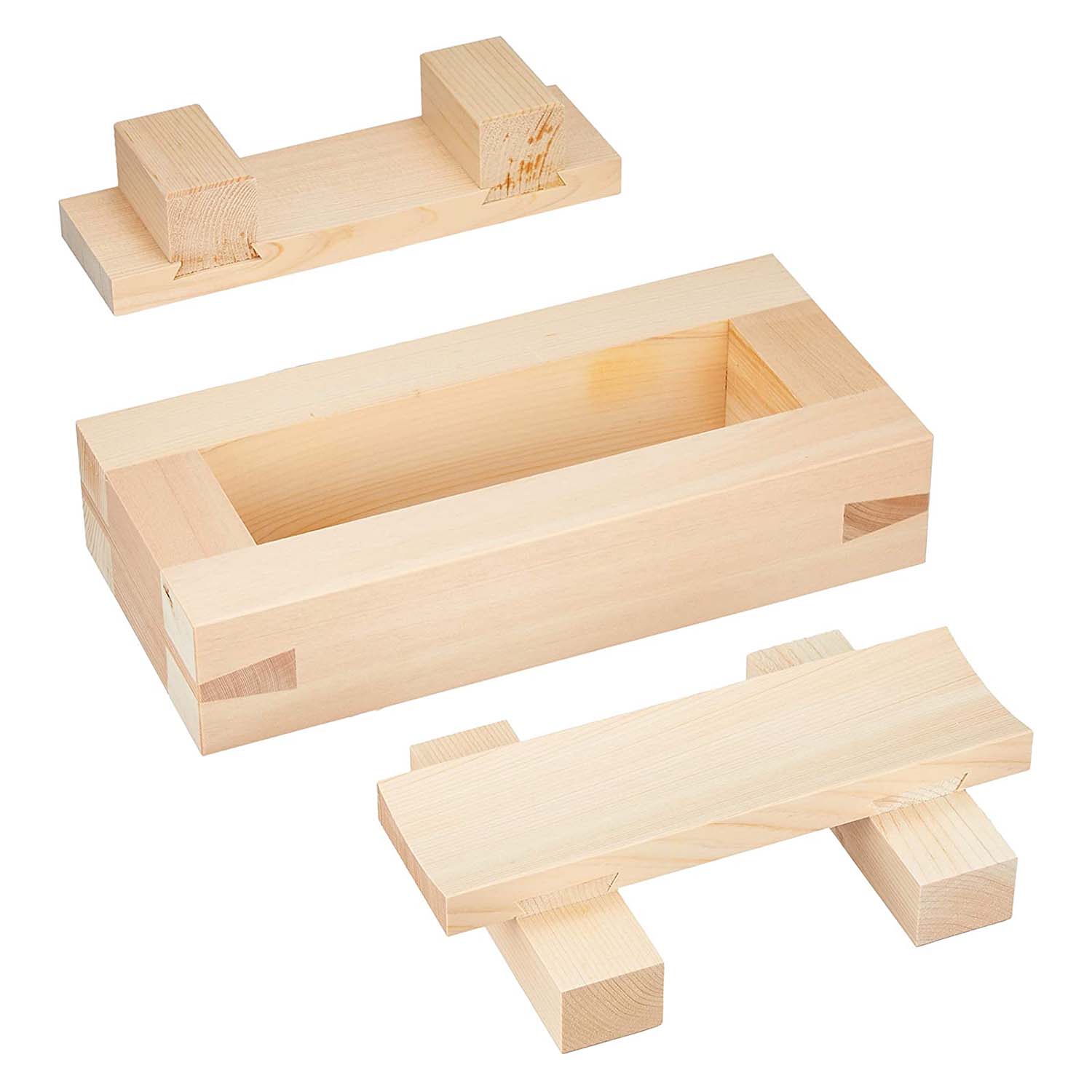 Ebm Hinoki Cypress Wooden Sushi Press Sushi Mold