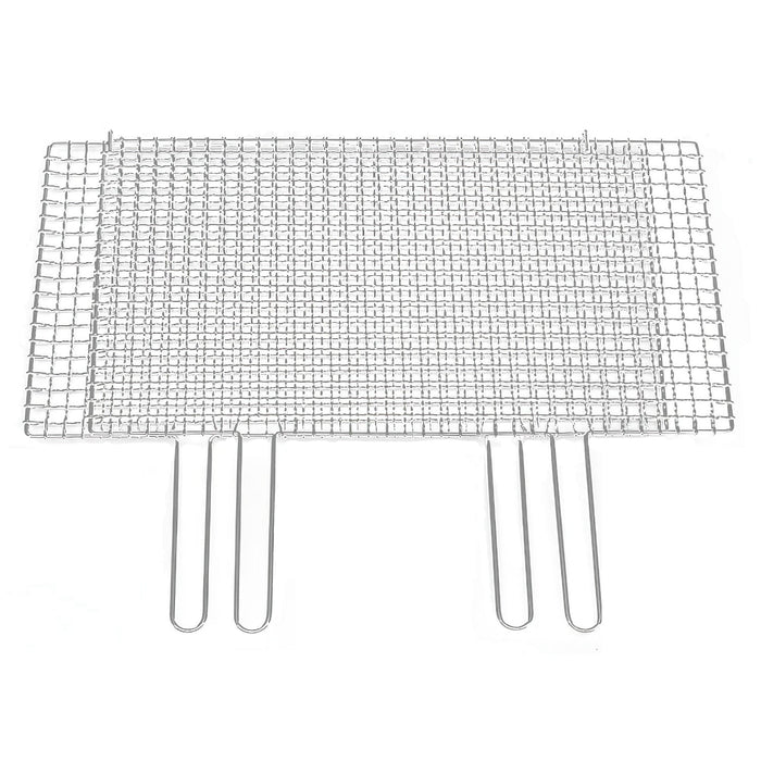 Ebm Stainless Steel Barbecue Grill Mesh Double Handle Sandwiched Type