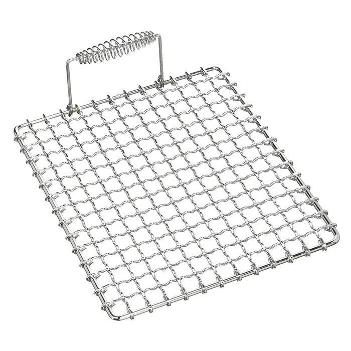 Ebm Stainless Steel Chrome Plated Barbecue Grill Mesh Single Handle 30cm