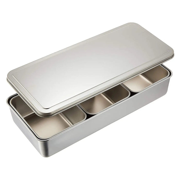 Ebm Stainless Steel Yakumi Seasoning Container 3 Compartments
