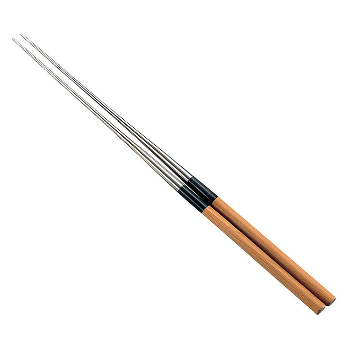 Ebematsu Japanese Titanium Round Serving Chopsticks 15Cm