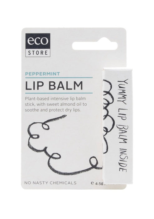 Ecostore Lip Balm Peppermint For Dry &amp; Cracked Lip 4.5g - 日本潤唇膏