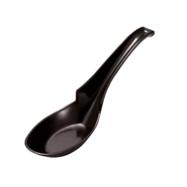Entec Melamine Renge Soup Spoon With Hooked Handle 16Cm Black