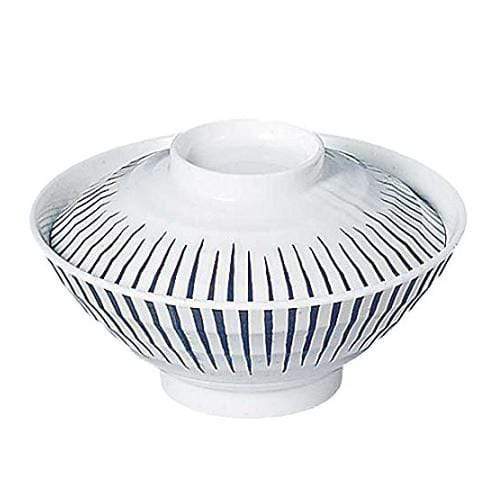 Entec Tokusa Pattern Melamine Donburi Rice Bowl 14.4Cm Lid only