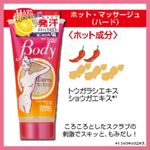 Sana Esteny Hot Massage Hard 240g - Massage Hot Gel Made In Japan - Body Hot Gel