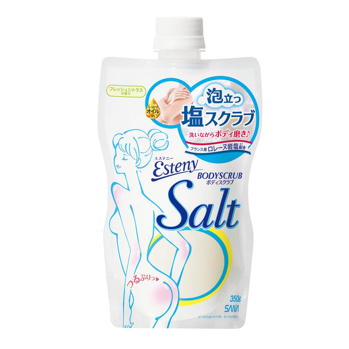 Sana Esteny Salty Scrub 350g - Japanese Body Scrub Brands - Exfoliating Salt Scrub