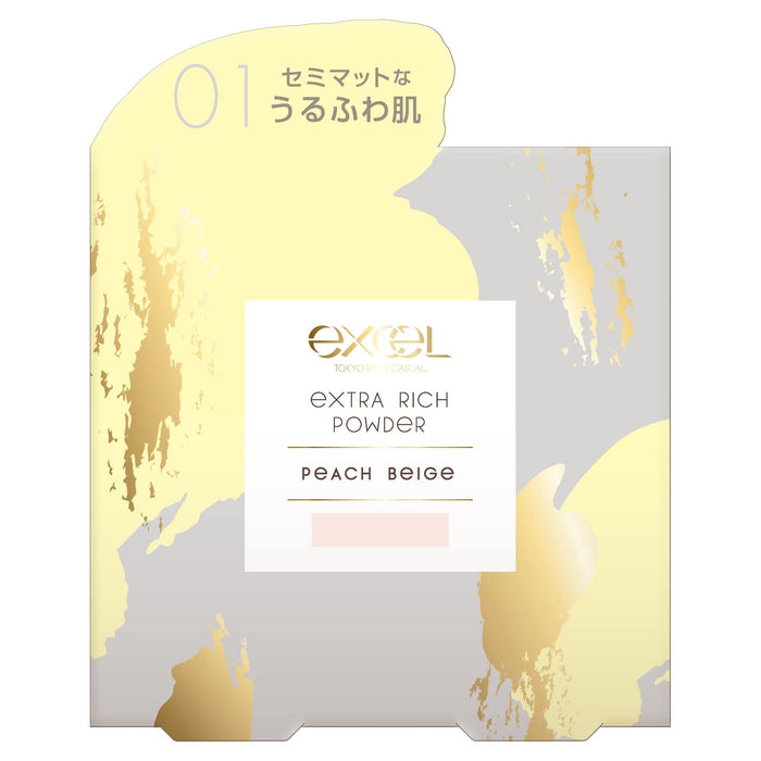 Excel Extra Rich Face Powder 2301 Peach Beige - Luxurious Excel Makeup