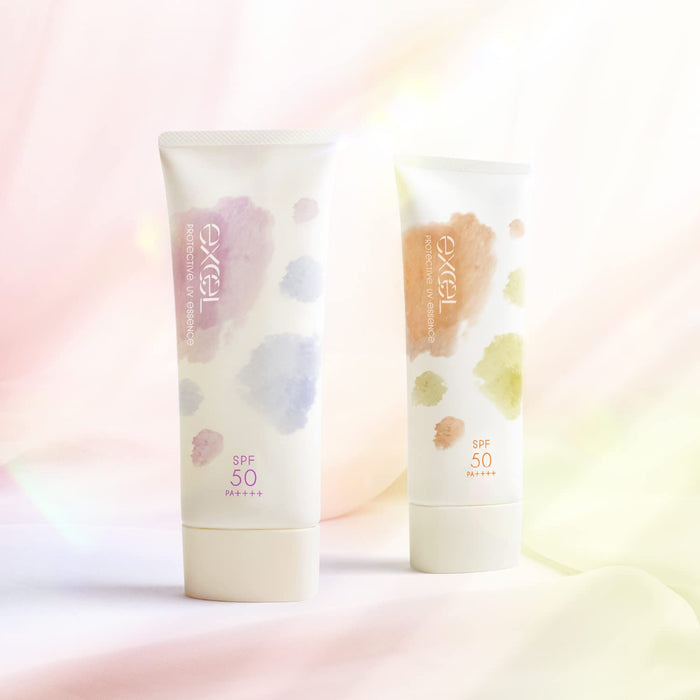 Excel UV Essence 02 Sunscreen Serum - Lilac & Amber Makeup Base 60g