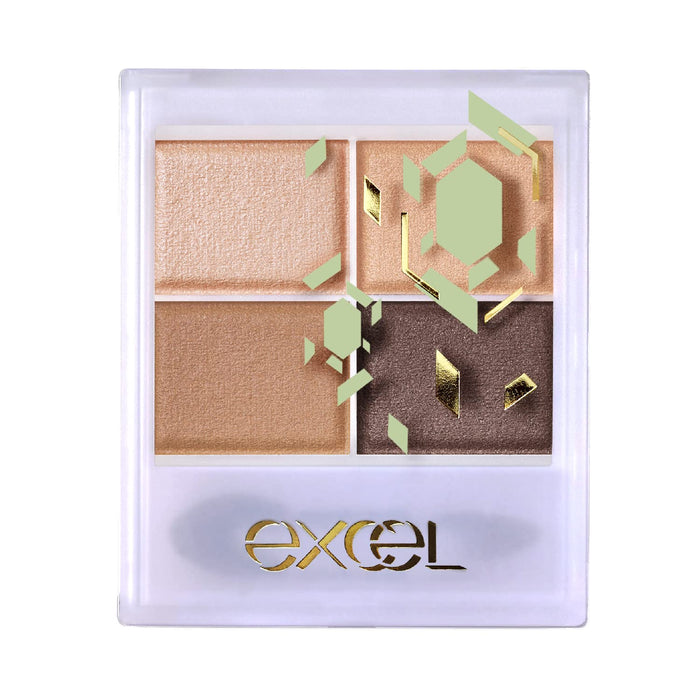 Excel Beige Brown Skinny Rich Shadow SR01 - Limited Design Eyeshadow Palette