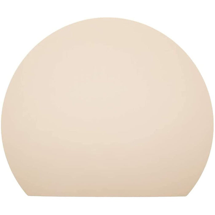Aimedia 1009124 Round Cutting Board Japan 29X35Cm Dishwasher Safe Heat Resistant Elastomer Beige