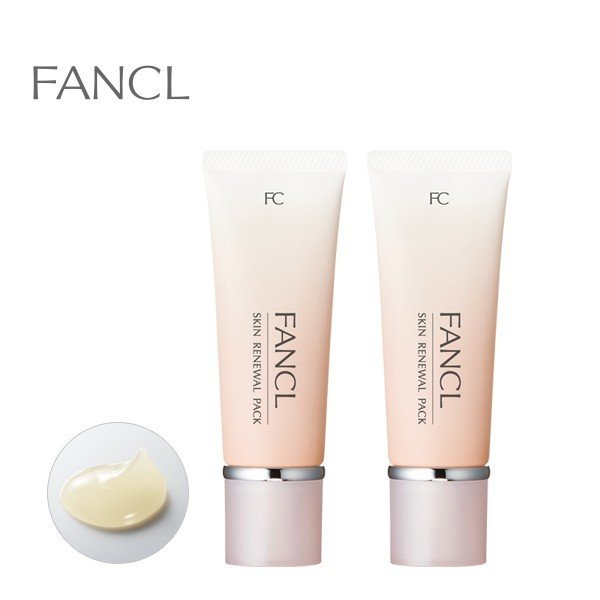 Fancl Skin Renewal Pack Set-Of-2 Removes Dead Cells & Boosts Moisture - Japanese Gel Mask