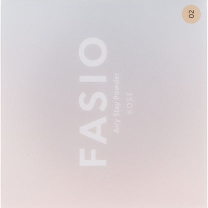 Kose Fasio Airy Stay Powder 02 Beige SPF15 PA++ 10g - Face Powder - Made In Japan