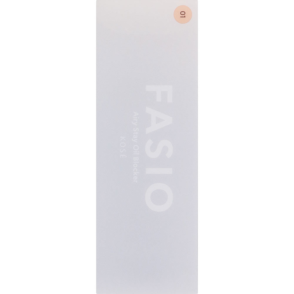 Kose Fasio Airy Stay Oil Blocker 01 Pink Beige SPF50+ PA++++ 30g - Japanese Makeup Products