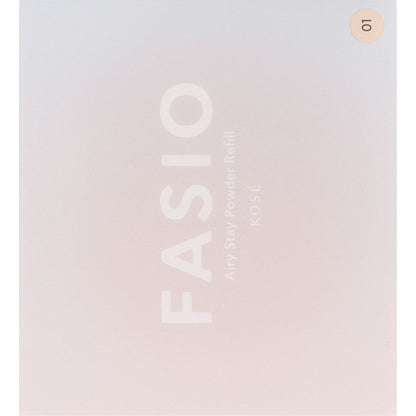 Kose Fasio Airy Stay Powder 01 Pink Beige [refill] - Facial Powder - Japanese Makeup Products