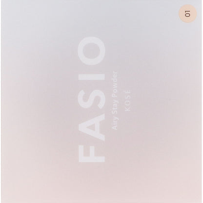Kose Fasio Airy Stay Powder 01 Pink Beige SPF15 PA++ 10g - Face Powder - Made In Japan