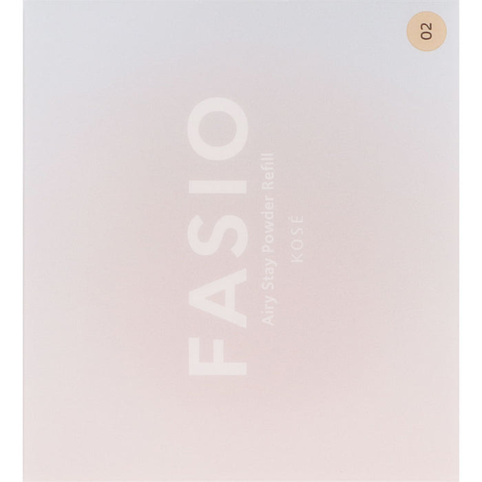 Kose Fasio Airy Stay Powder 02 Beige [refill] - Facial Powder - Japanese Makeup Products