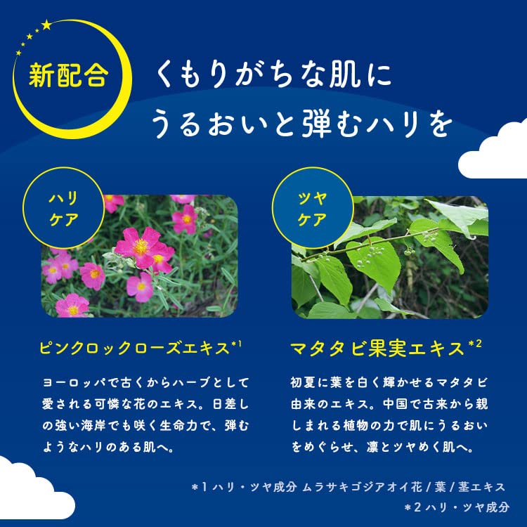 Lululun One Night Rescue Mask Glowing Skin 35ml 1 Sheet x 5 Pouches - Night Face Mask