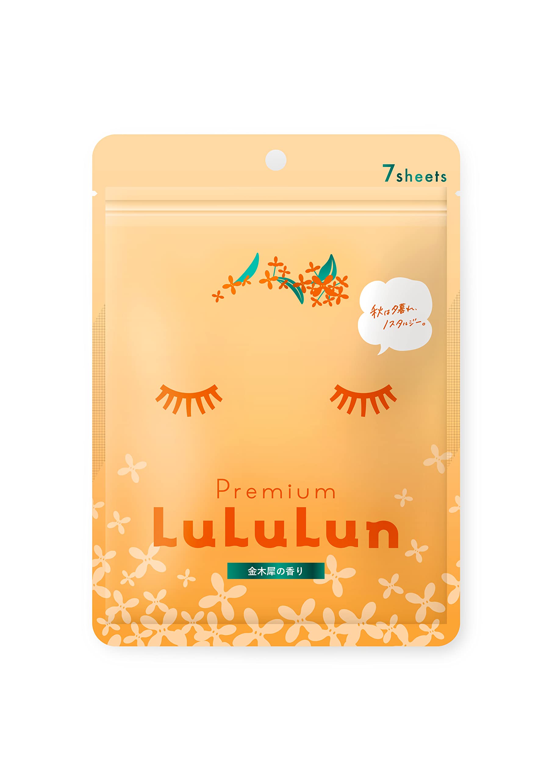 Lululun Kinmokusai Face Mask 7Pcs X 3 Bags Japan Osmanthus Fragrance Premium